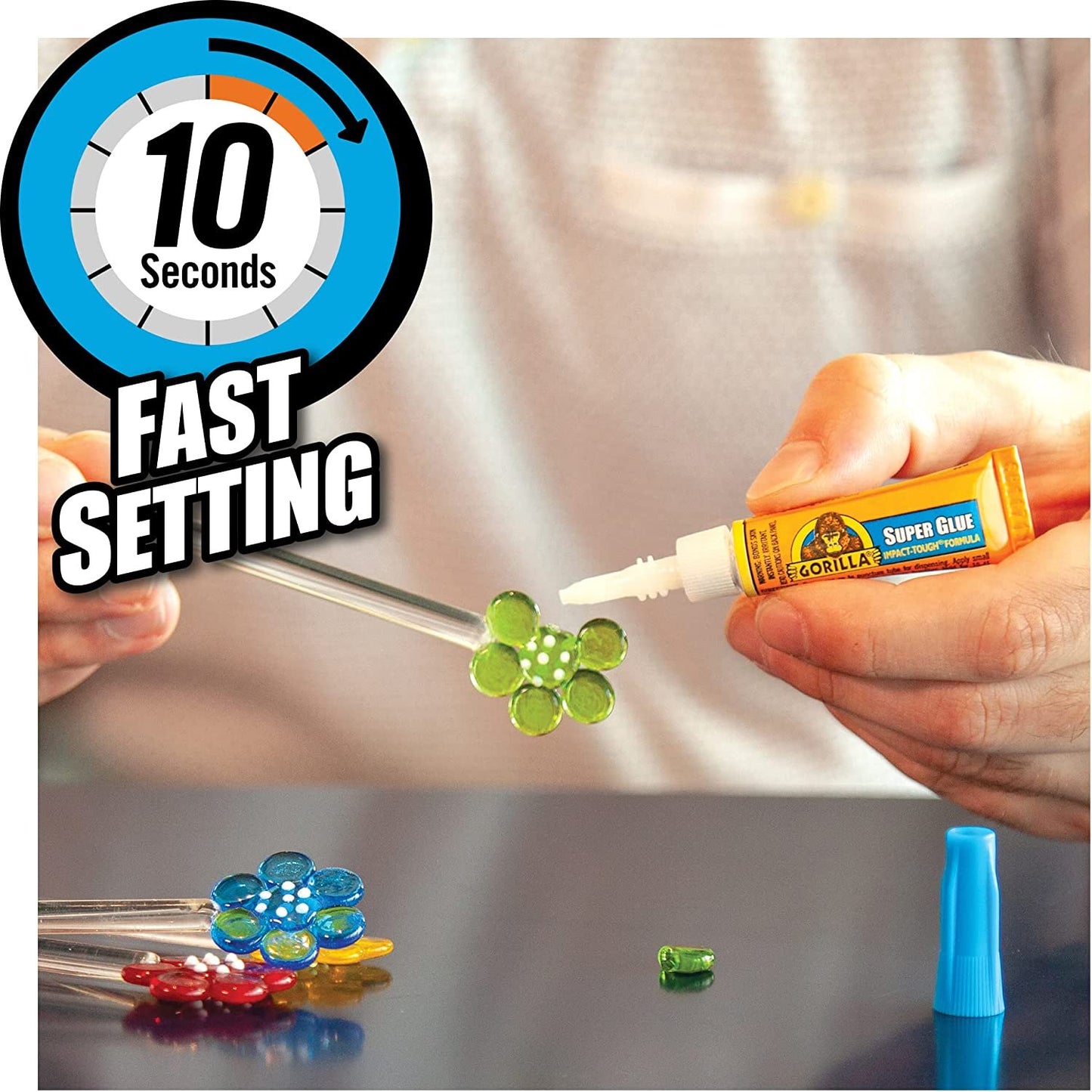 Gorilla Super Glue Two 3 Gram Tubes, Clear, (Pack of 1)