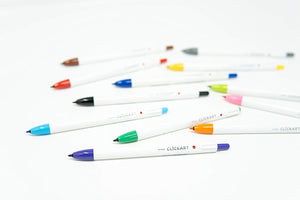 Zebra Pen Click Art Retractable Marker Pen, Fine Point, 0.6mm, Assorted Colors, 12 Pack