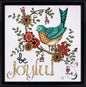 Tobin DW2789 Heartfelt be Joyful Counted Cross Stitch Kit, 10 by 10-Inch, 14 Count