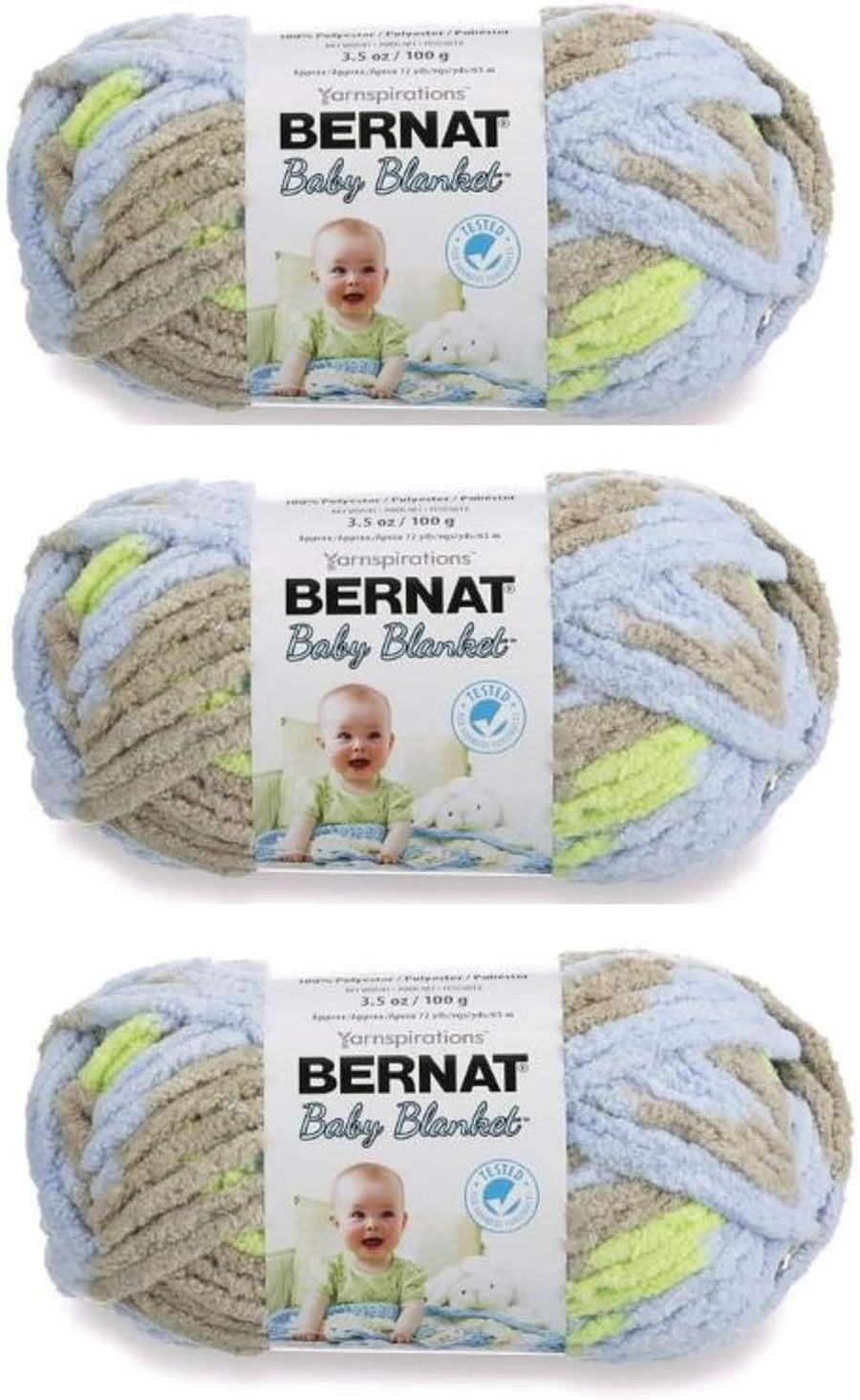 Bernat Bulk Buy Baby Blanket Yarn (3-Pack)