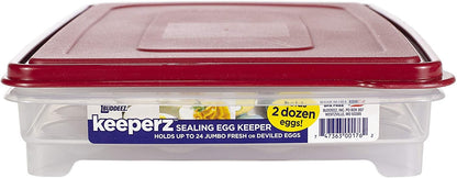 Egg Holder for Refrigerator, Deviled Egg Tray Carrier With Lid- Container for 24 Eggs
