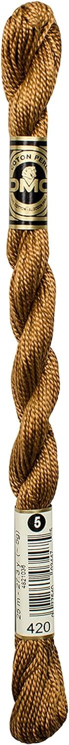 DMC 115 3-420 Pearl Cotton Thread, Dark Hazelnut Brown