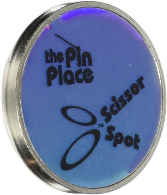 Blue Feather Scissor Spot/Pin Place Magnetic Holder-