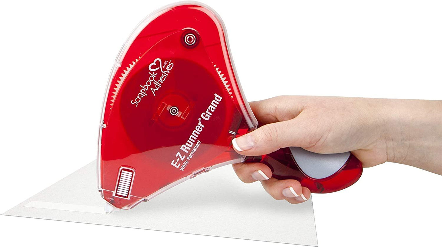 Scrapbook Adhesives by 3L 01251-6 Double-Sided E-Z Runner Grand Adhesive Refill, 150-feet,white