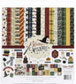 Echo Park Paper Company Witches & Wizards Collection Kit Paper, Blue, red, Yellow, Green, Gray, Black, Cream, Orange, 12-x-12-Inch