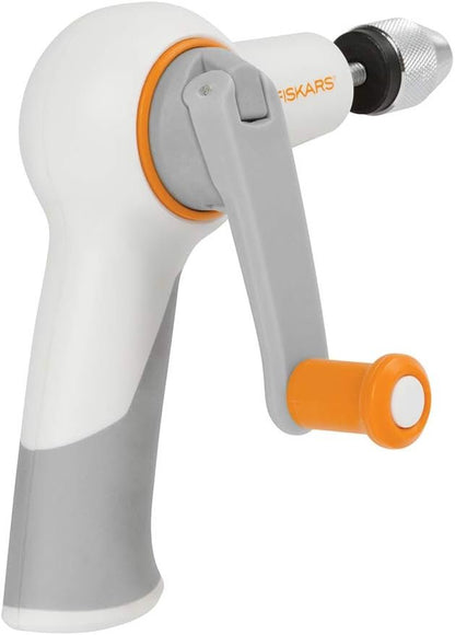 Fiskars Crafts DIY Precision Hand Drill, Grey, White/Gray