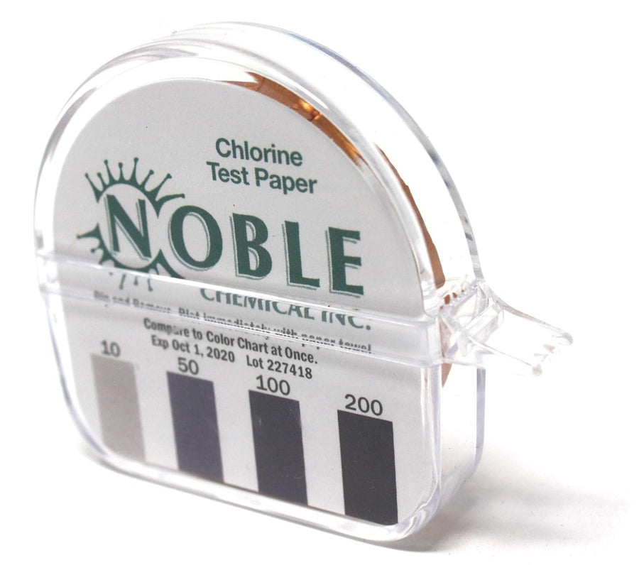 Noble Chemical CM-240 Chlorine Test Paper Dispenser - 10-200ppm