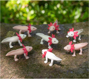 Accoutrements Archie McPhee Itty Bitty Axolotls 8 Pack