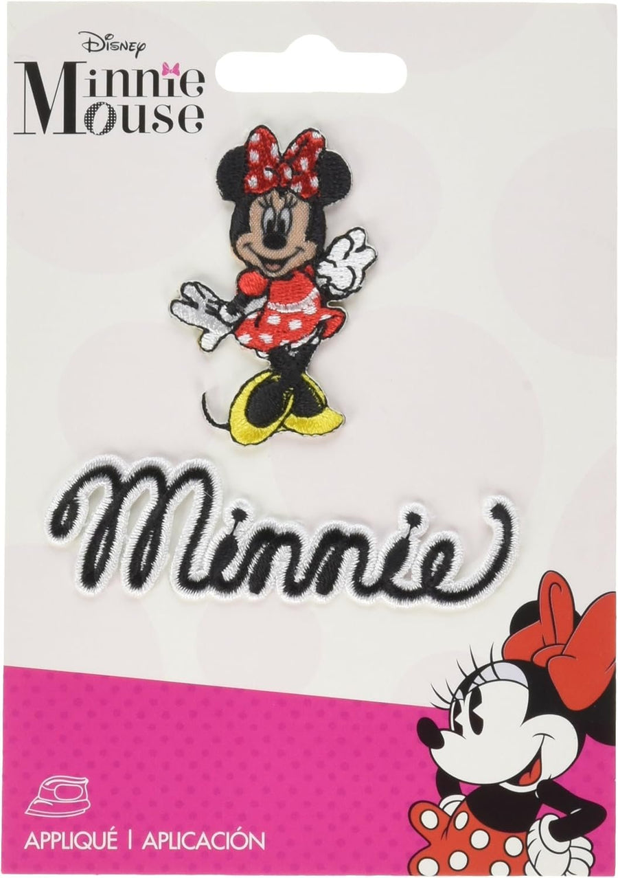 Wrights Disney Mickey Iron-On Minnie Mouse Body with Script Applique, Original Version, Multi-Colored