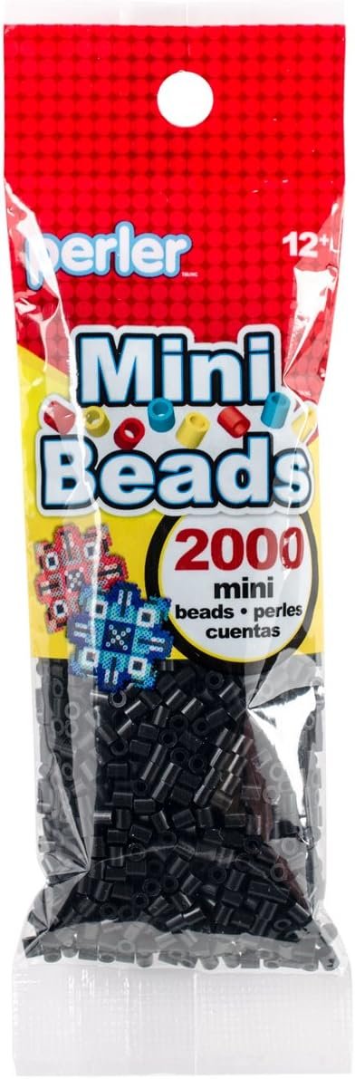 Perler Beads 80-14069 2000 Mini Beads, Black (Parent)