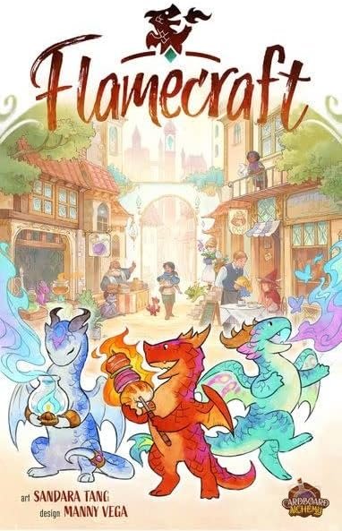 Flamecraft (Standard Edition) - A Dragon Placing, Engine Builder for 1-5 Players