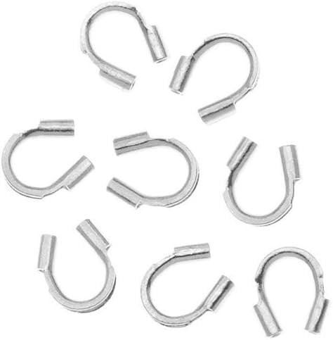 Beadalon Wire Guardian/Thread Protectors 0.022" Silver Color (144)