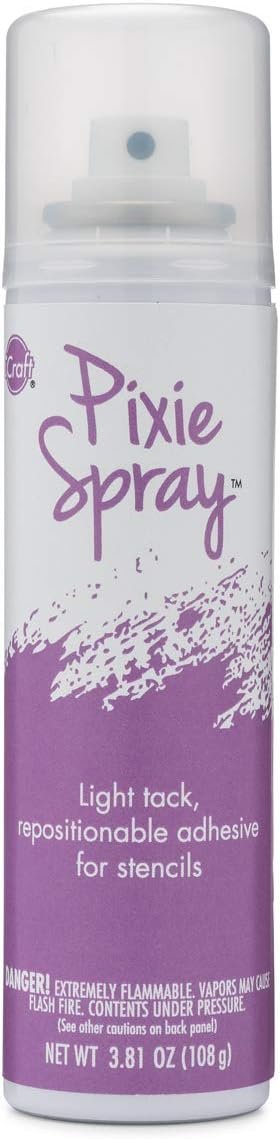 iCraft Pixie Spray Stencil Adhesive, Repositionable, Low Tack, 3.81 Ounces