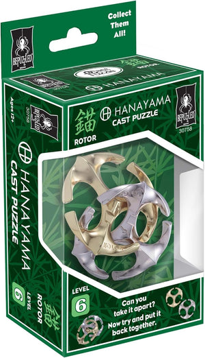 UNIVERSITY GAMES CORPORATION HANAYAMA CAST Puzzle, Rotor Level 6