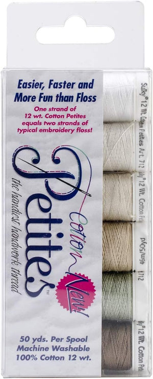 Sulky Sampler Cotton Petites, 12-watt, Neutrals Assortment