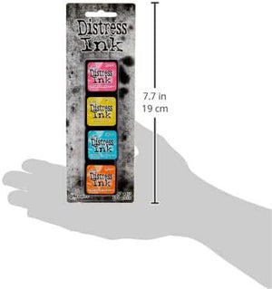 Ranger THoltz Ink Pad Set 1 Tim Holtz Distress Mini InkSet, Multicolor