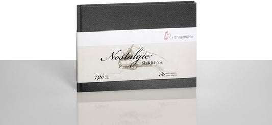 Hahnemühle 10628693 Nostalgie Sketch Book 190 G/M2, Notebook, Tam A5, Landscape, 40 Fls, Natural White