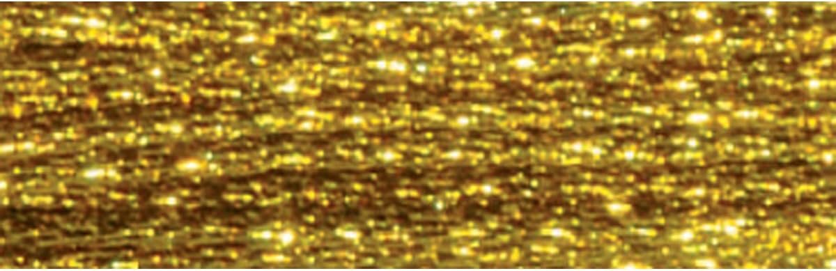 DMC 317W-E3852 Light Effects Polyster Embroidery Floss, 8.7-Yard, Dark Gold