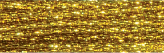DMC 317W-E3852 Light Effects Polyster Embroidery Floss, 8.7-Yard, Dark Gold