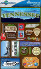 Reminisce Jet Setters 2 3-Dimensional Sticker, Tennessee