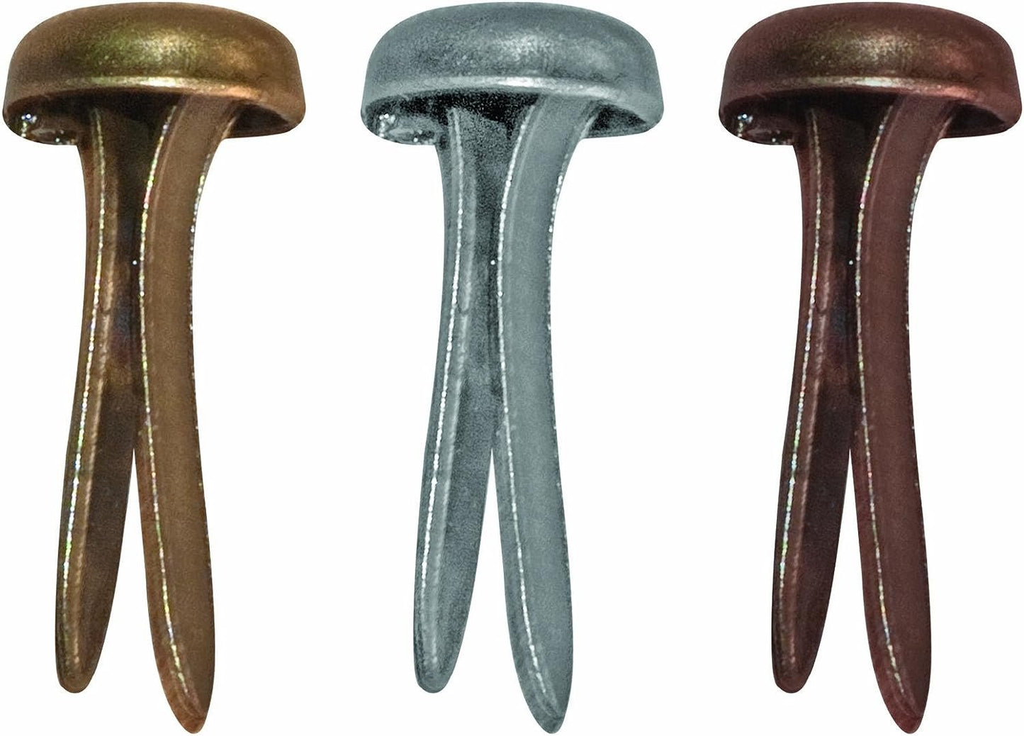 Metal Long Fasteners by Tim Holtz Idea-ology, 99 per Pack, 7/16 Inches, Antique Finishes, TH92703