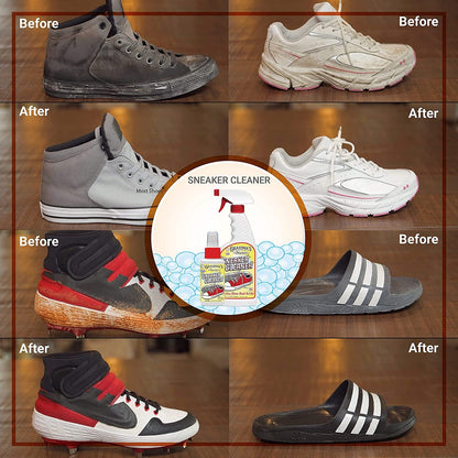 Grandma's Secret Sneaker Cleaner - Shoe Cleaner for Rubber, Canvas and Leather - Stain Remover Spray Removes Dirt, Grime and Grass - 3oz Sneakers Cleaner for Outdoor Shoes, Slippers and Moccasins