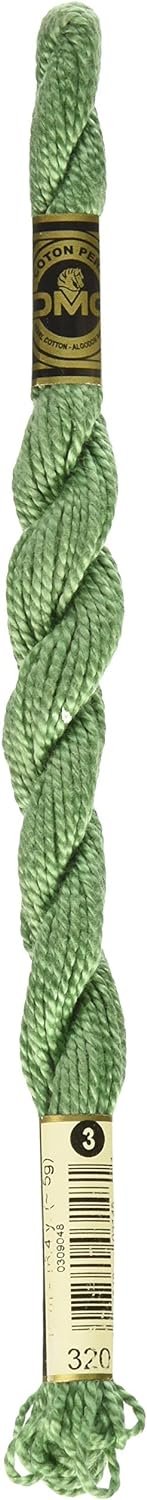 DMC 115 3-320 Pearl Cotton Thread, Pistachio Green