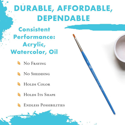 Princeton Select Artiste, Series 3750, Paint Brush for Acrylic, Watercolor and Oil, Filbert, 2