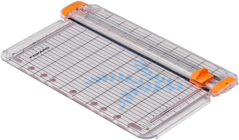 Fiskars SureCut Portable Trimmer with Recycled Cutline, 12 Inch Cut, Black,01-005454