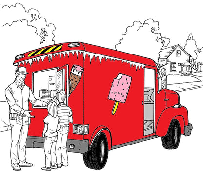 Trucks Coloring Book (Dover Planes Trains Automobiles Coloring)