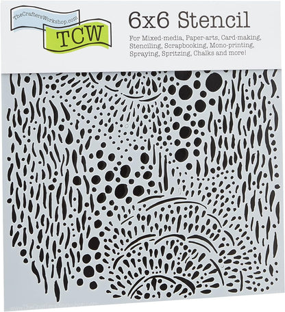 Crafters Workshop Template 6"X6", Sea Bubbles