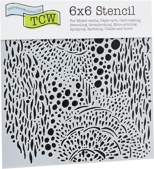 Crafters Workshop Template 6"X6", Sea Bubbles