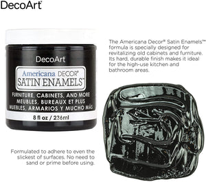 DecoArt Americana Decor Satin Enamels Acrylic Paint, Grey Taupe, ADSA19, 8 fl oz, Jar