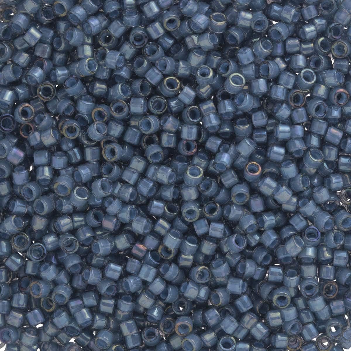 Delica Seed Beads Bundle: Size 11/0, Denim Blue Inside Color Lined Palette Collection DB2382, DB2383, DB2384