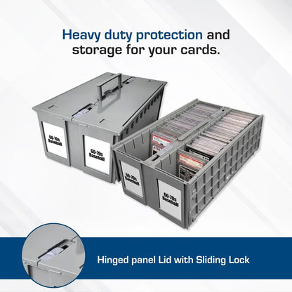 BCW 2-Row Graded Collectible Card Bin - Gray