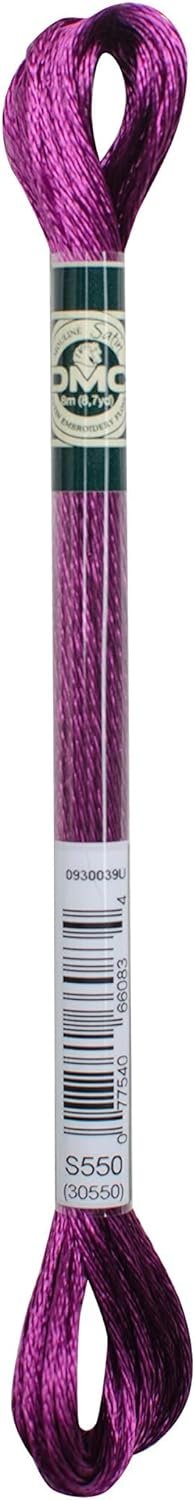 DMC 1008F-S550 Shiny Radiant Satin Floss, Amethyst, 8.7-Yard