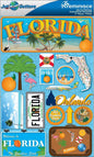 Reminisce Jet Setters 2 3-Dimensional Sticker, Florida