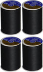 4-PACK - Dual Duty All-Purpose Thread 400yds Black 230a-2