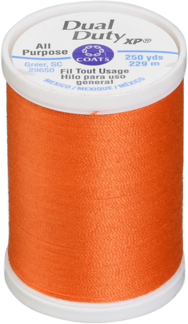 Coats: Thread & Zippers Dual Duty XP General Purpose Thread 250yd, Orange