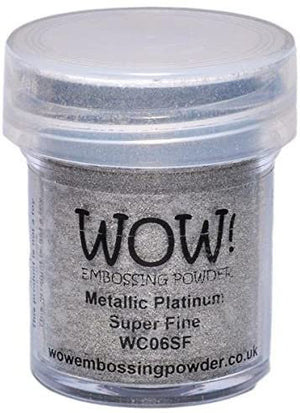 Wow! Embossing Powder Metallic Bundle: Gold, Silver, Platinum and Copper, 15ml (1) (1, Brown)