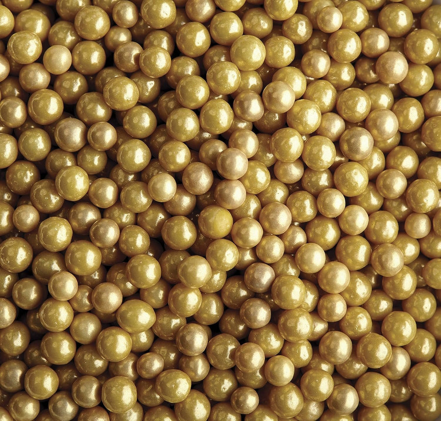 Wilton Sugar Pearls, 141 gram, Gold, Non Toxic