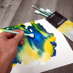 Jacquard Pinata Color Alcohol Inks 15 Color Bundle, 10x Pixiss Ink Blending Tools