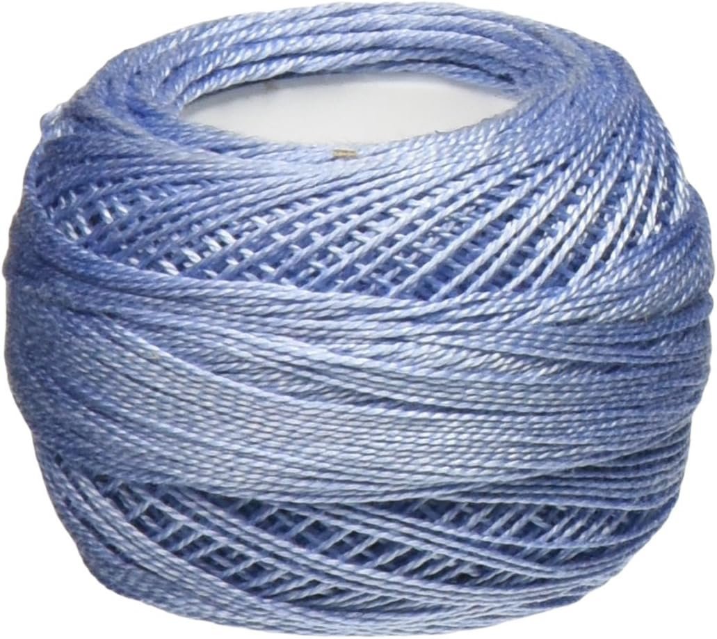 DMC 116 12-794 Pearl Cotton Thread Balls, Light Cornflower Blue, Size 12