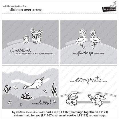 Lawn Fawn Dies LF1202 Slide On Over