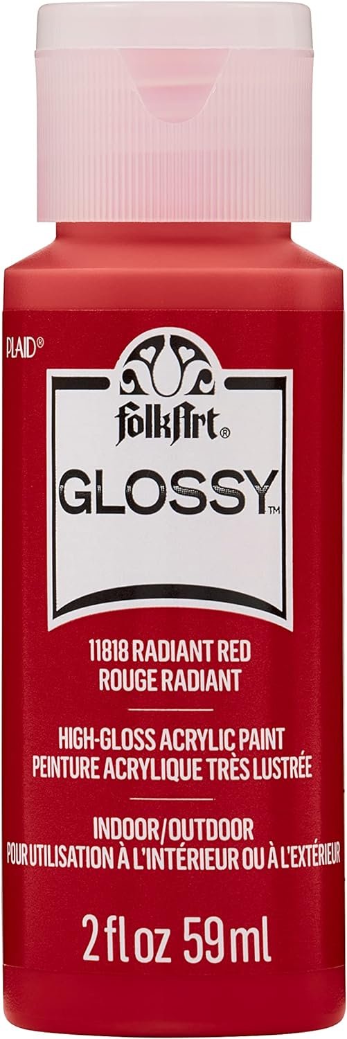 FolkArt, Neptune Blue 2 fl oz Assorted 59ml Brilliant Gloss Acrylic Paint for Easy to Apply DIY Crafts, Art Supplies with A Glossy Finish, 11827