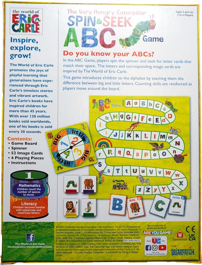 Briarpatch | The Very Hungry Caterpillar Spin & Seek ABC Game, Ages 3+