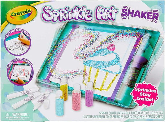 Crayola Sprinkle Art Shaker, Rainbow Arts and Crafts, Gifts for Girls & Boys, Ages 5, 6, 7, 8