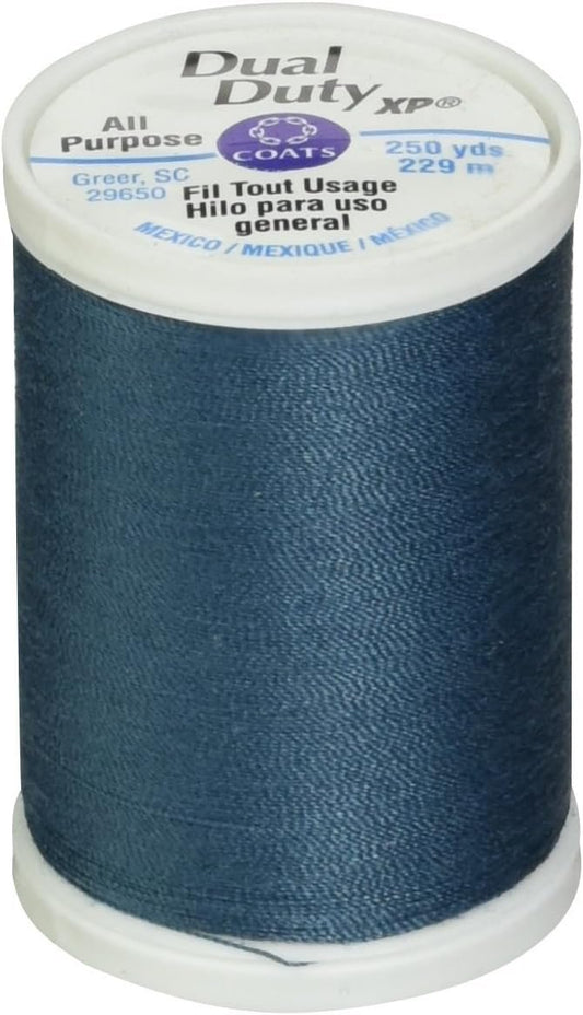 Coats: Thread & Zippers S910-5360 Dual Duty XP General Purpose Thread, 250-Yard, Light Teal Blue