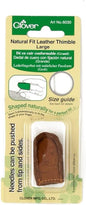 Clover Natural Fit Leather Thimble Large
