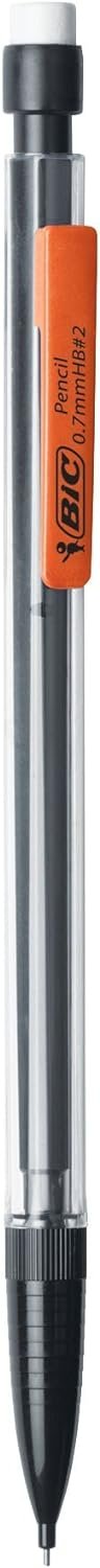 BIC Xtra-Life Mechanical Pencil, Clear Barrel, Medium Point (0.7mm), 5-Count